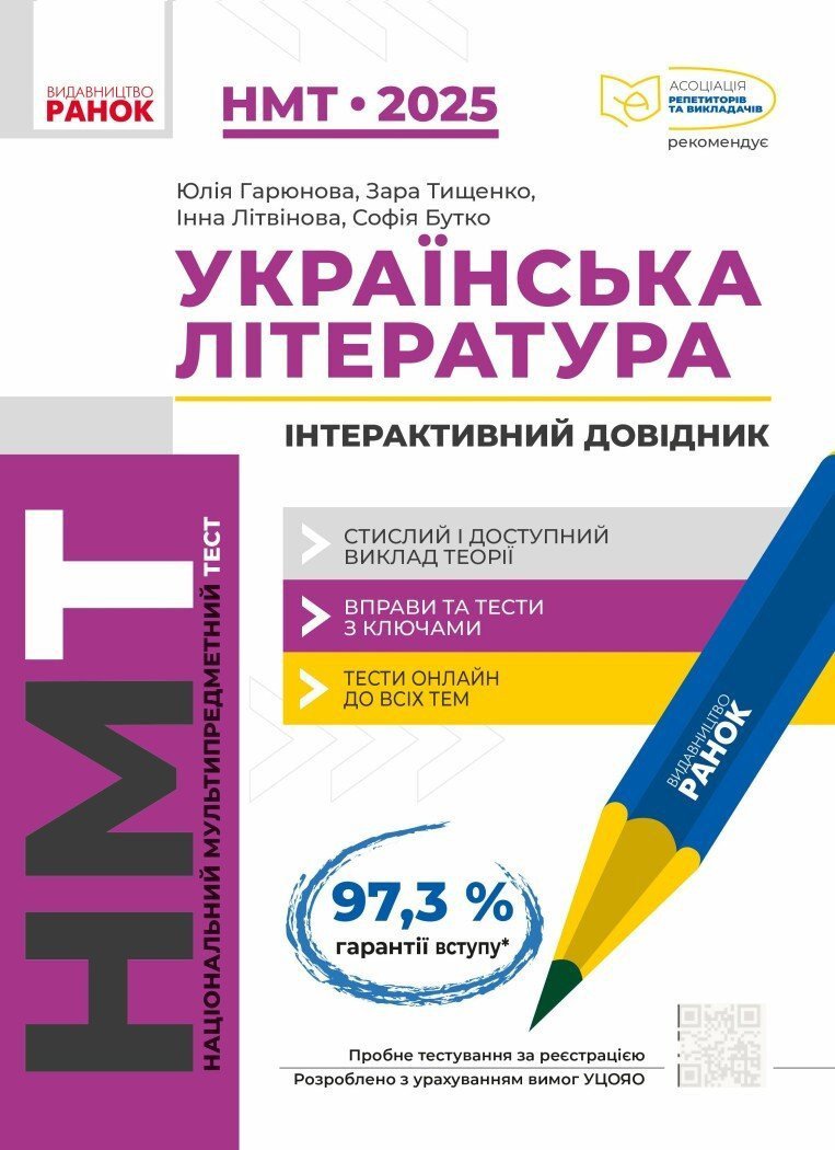 НМТ 2025. Українська Література. Інтерактивний довідник