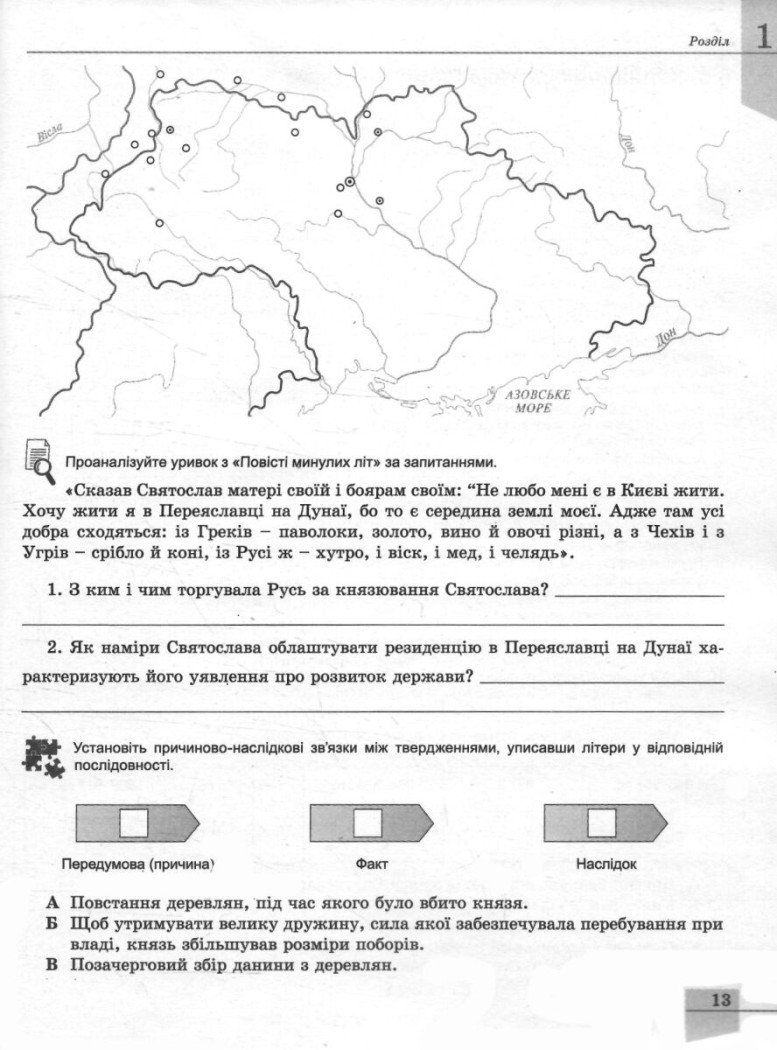 НУШ Історія України. 7 клас. Робочий зошит та діагностичні роботи